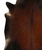 Brown with Red Cowhide Rug #84358