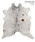 Salt and Pepper Black Cowhide Rug #84386