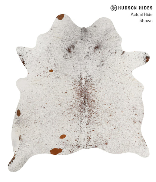 Salt and Pepper Brown Cowhide Rug #84397