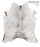 Salt and Pepper Brown Cowhide Rug #84398