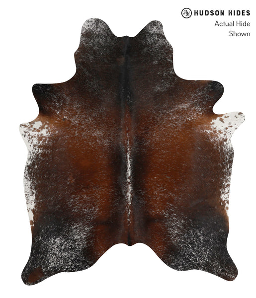 Salt and Pepper Brown Cowhide Rug #84453