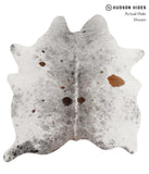 Salt and Pepper Brown Cowhide Rug #84454