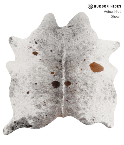 Salt and Pepper Brown Cowhide Rug #84454