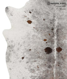 Salt and Pepper Brown Cowhide Rug #84454