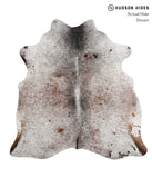 Salt and Pepper Brown Cowhide Rug #84463