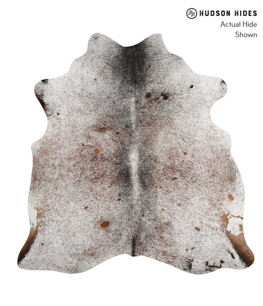 Salt and Pepper Brown Cowhide Rug #84463
