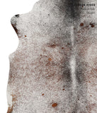 Salt and Pepper Brown Cowhide Rug #84463