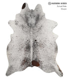 Salt and Pepper Brown Cowhide Rug #84469