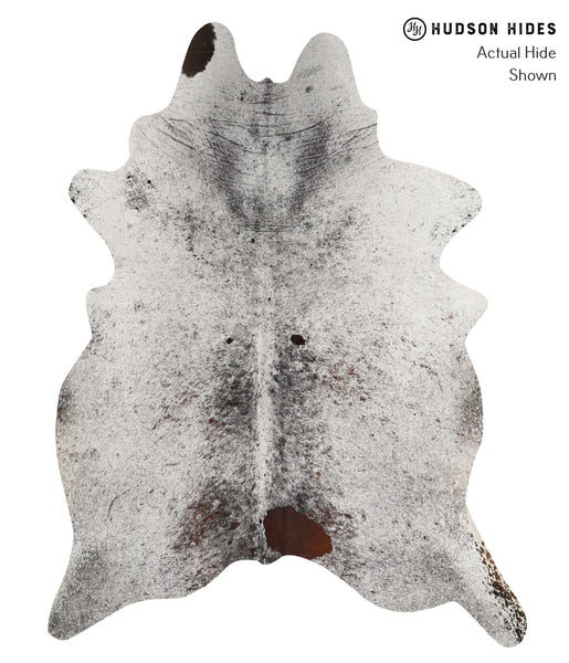 Salt and Pepper Brown Cowhide Rug #84469