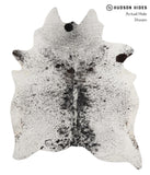 Salt and Pepper Black Cowhide Rug #84502