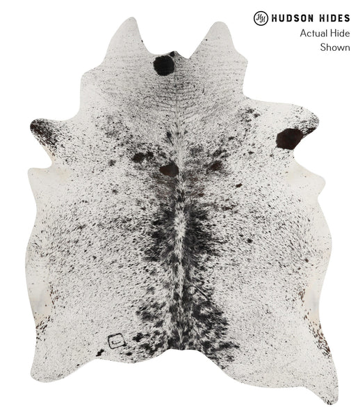 Salt and Pepper Black Cowhide Rug #84502