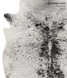 Salt and Pepper Black Cowhide Rug #84502