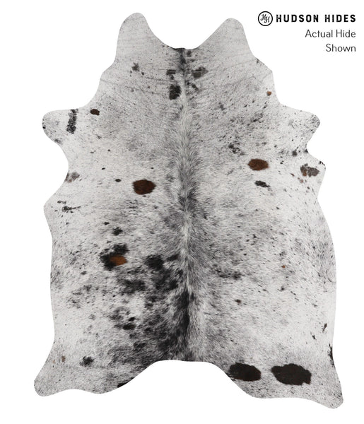 Salt and Pepper Black Cowhide Rug #84503