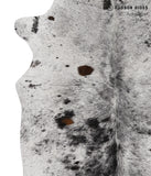 Salt and Pepper Black Cowhide Rug #84503