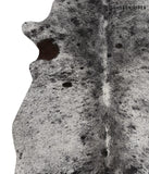 Salt and Pepper Black Cowhide Rug #84504