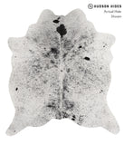 Salt and Pepper Black Cowhide Rug #84506