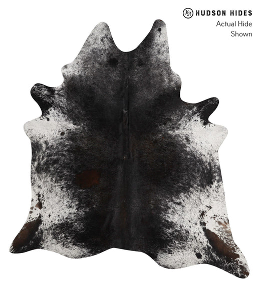 Salt and Pepper Black Cowhide Rug #84510