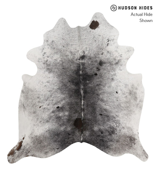 Salt and Pepper Black Cowhide Rug #84525