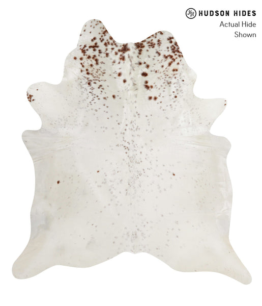 Salt and Pepper Brown Cowhide Rug #84547