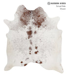Salt and Pepper Brown Cowhide Rug #84583