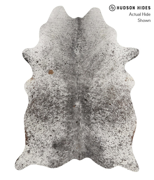 Salt and Pepper Black Cowhide Rug #84592