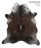 Salt and Pepper Brown Cowhide Rug #84662