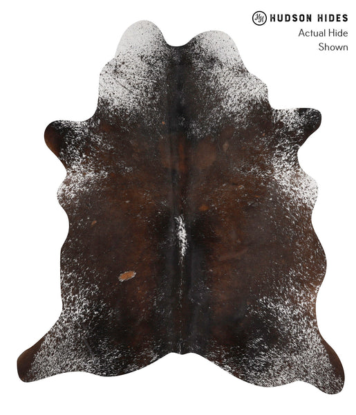 Salt and Pepper Brown Cowhide Rug #84662
