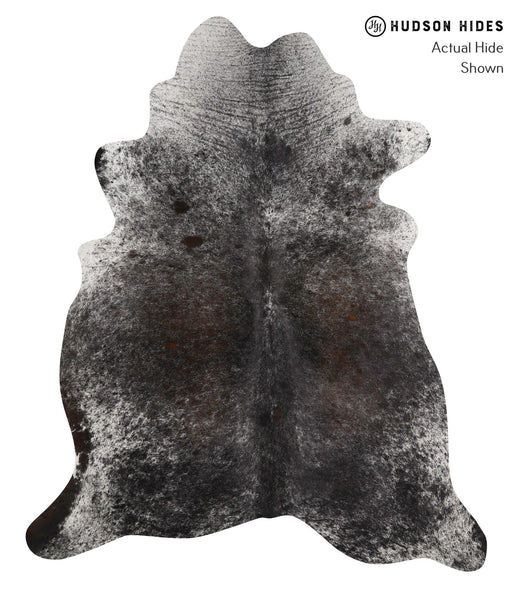Salt and Pepper Black Cowhide Rug #84663