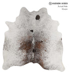 Salt and Pepper Brown Cowhide Rug #84665