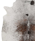 Salt and Pepper Brown Cowhide Rug #84665