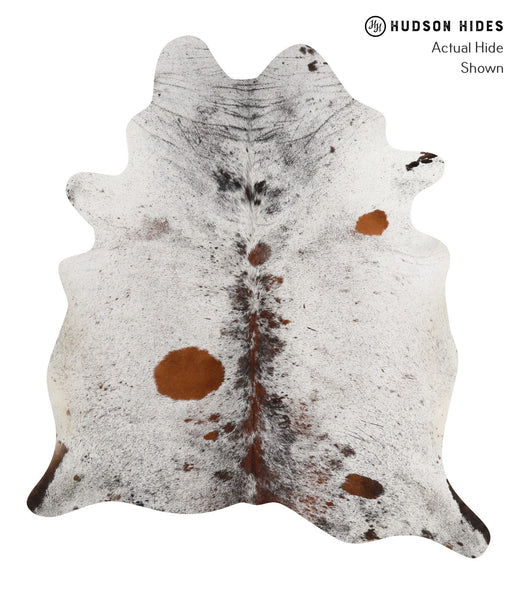 Salt and Pepper Brown Cowhide Rug #84666