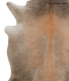 Grey with Beige Cowhide Rug #84724