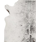 Salt and Pepper Black Cowhide Rug #84765