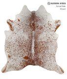 Salt and Pepper Brown Cowhide Rug #84766