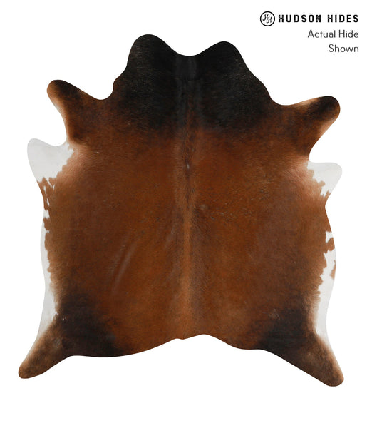 Brown with Red Cowhide Rug #84805