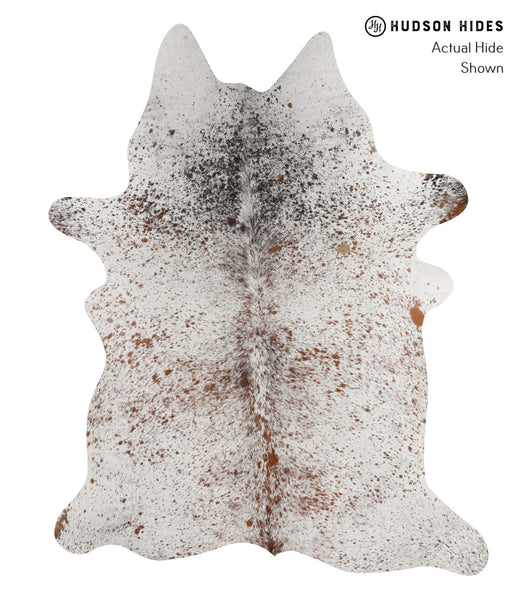 Salt and Pepper Brown Cowhide Rug #84813