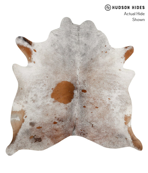 Salt and Pepper Brown Cowhide Rug #84819
