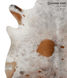 Salt and Pepper Brown Cowhide Rug #84819
