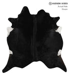 Solid Black Cowhide Rug #84966