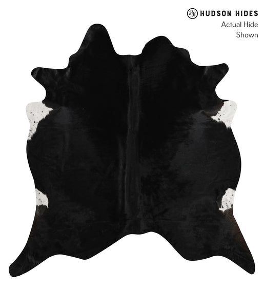 Solid Black Cowhide Rug #84966