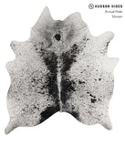 Salt and Pepper Black Cowhide Rug #85016
