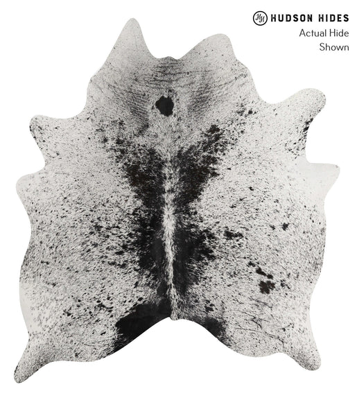 Salt and Pepper Black Cowhide Rug #85016