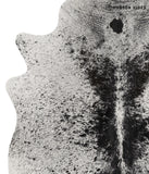 Salt and Pepper Black Cowhide Rug #85016