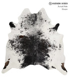 Salt and Pepper Black Cowhide Rug #85018