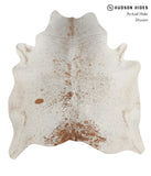 Salt and Pepper Brown Cowhide Rug #85052