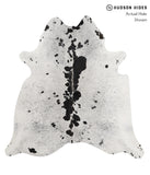 Salt and Pepper Black Cowhide Rug #85108