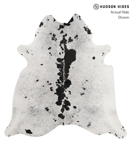 Salt and Pepper Black Cowhide Rug #85108