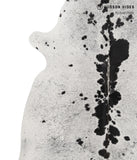Salt and Pepper Black Cowhide Rug #85108