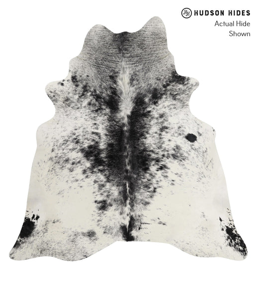 Salt and Pepper Black Cowhide Rug #85110