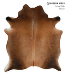 Brown with Red Cowhide Rug #85285